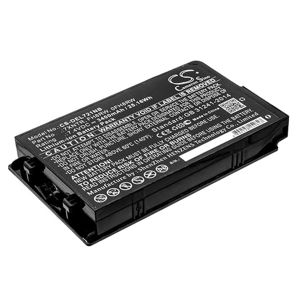 NX - Batterie ordinateur portable compatible Dell 7.4V 3400mAh