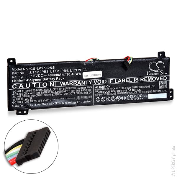 NX - Batterie ordinateur portable compatible Lenovo 7.6V 4000mAh
