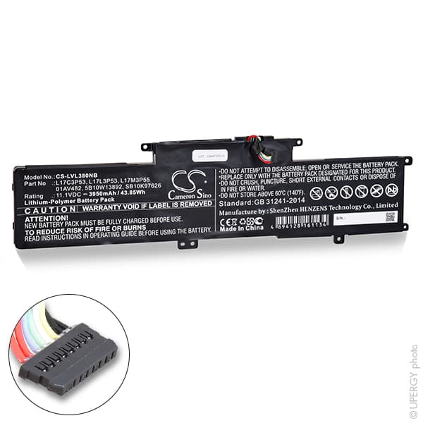 NX - Batterie ordinateur portable compatible Lenovo 11.1V 3950mAh