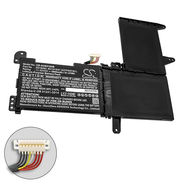 NX - Batterie ordinateur portable compatible Asus 11.52V 3600mAh
