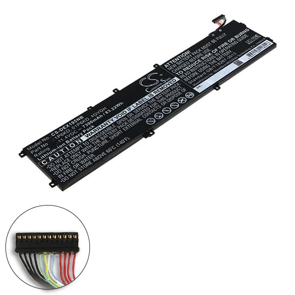 NX - Batterie ordinateur portable compatible Dell grande autonomie 11.4V 7300mAh