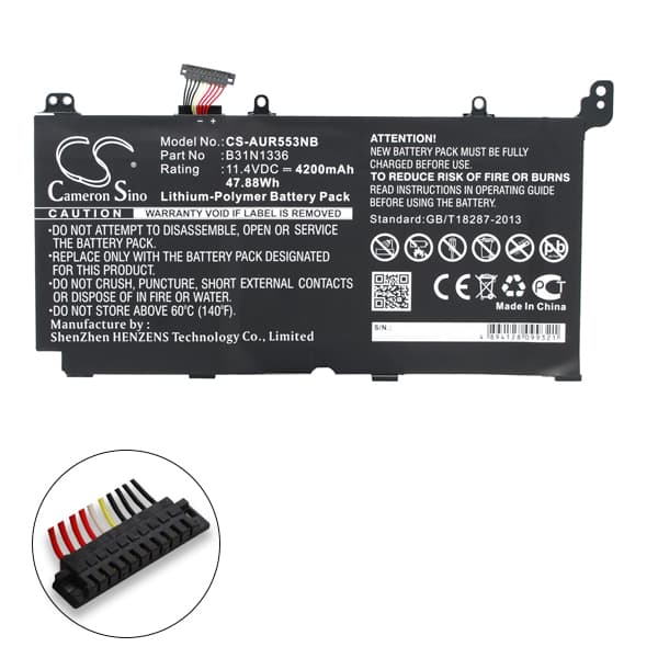 NX - Batterie ordinateur portable compatible Asus 11.4V 4200mAh