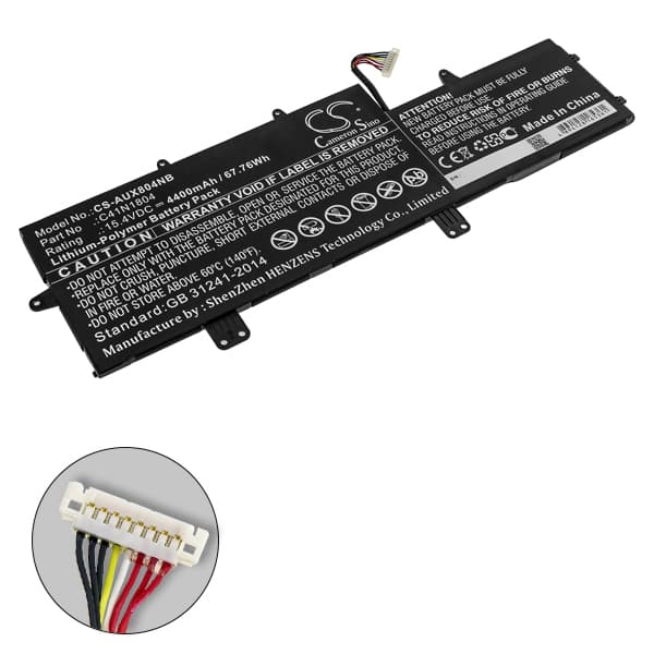 NX - Batterie ordinateur portable compatible Asus 15.4V 4400mAh