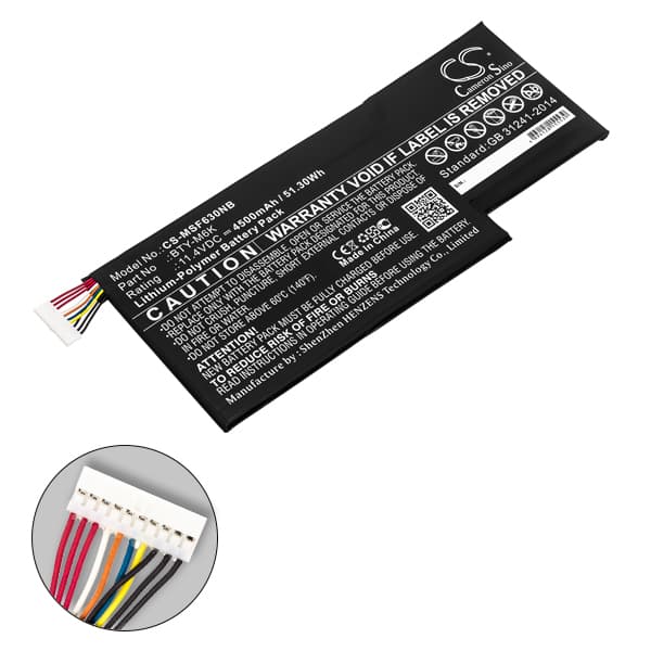 NX - Batterie ordinateur portable compatible MSI 11.4V 4500mAh