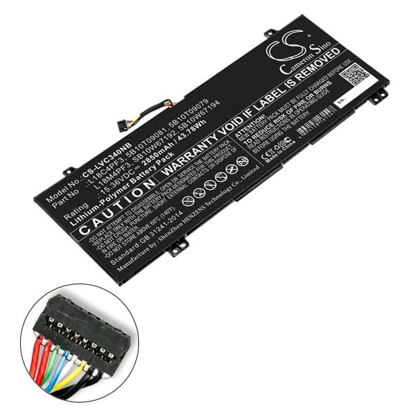 NX - Batterie ordinateur portable compatible Lenovo IdeaPad 15.36V 2850mAh