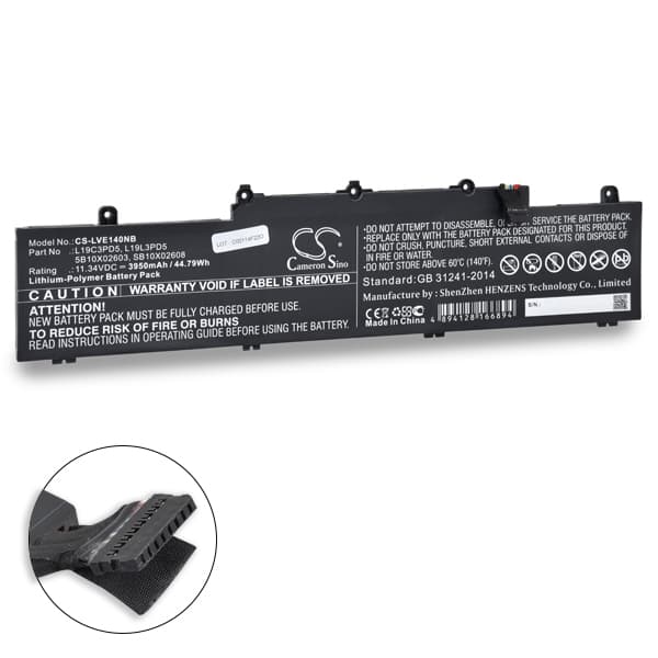 NX - Batterie ordinateur portable compatible Lenovo 11.34V 3950mAh