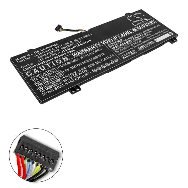 NX - Batterie ordinateur portable compatible Lenovo 15.44V 3150mAh