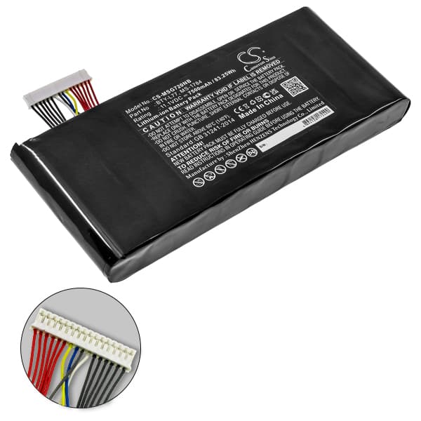 NX - Batterie ordinateur portable compatible MSI 11.1V 7500mAh