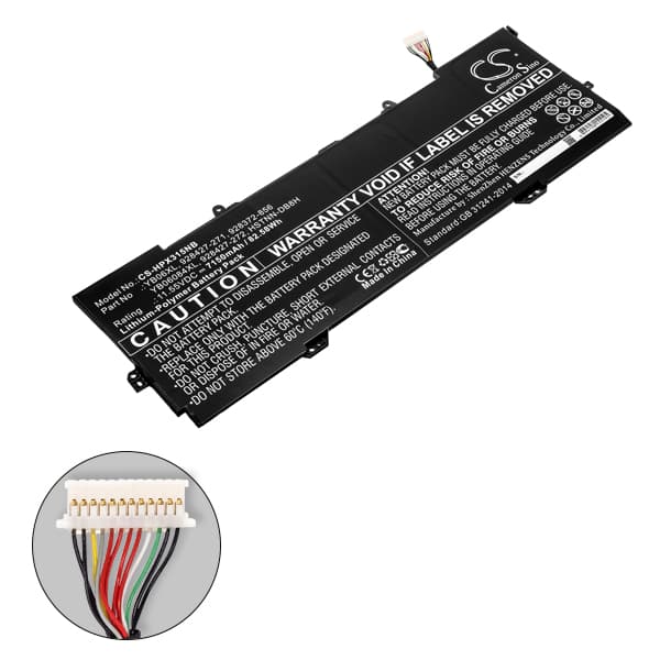 NX - Batterie ordinateur portable compatible HP Spectre X360 11.55V 7150mAh