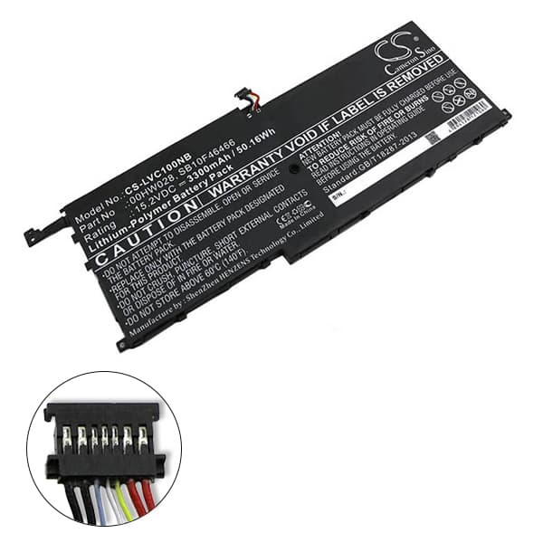 NX - Batterie ordinateur portable compatible Lenovo ThinkPad X1 15.2V 3300mAh