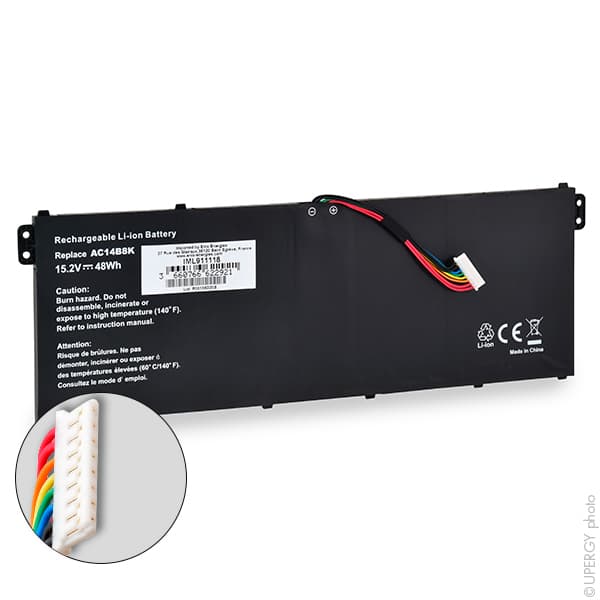 NX - Batterie ordinateur portable 15.2V 3150mAh