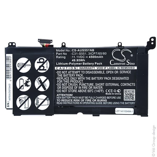 NX - Batterie ordinateur portable 11.1V 4500mAh