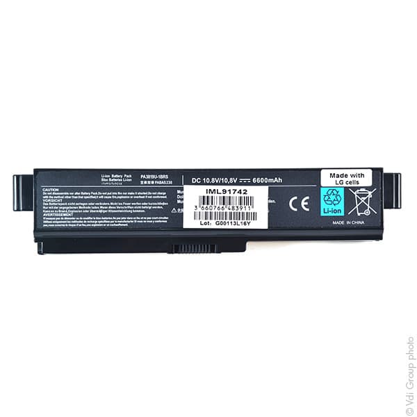 NX - Batterie ordinateur portable compatible Toshiba 10.8V 6600mAh