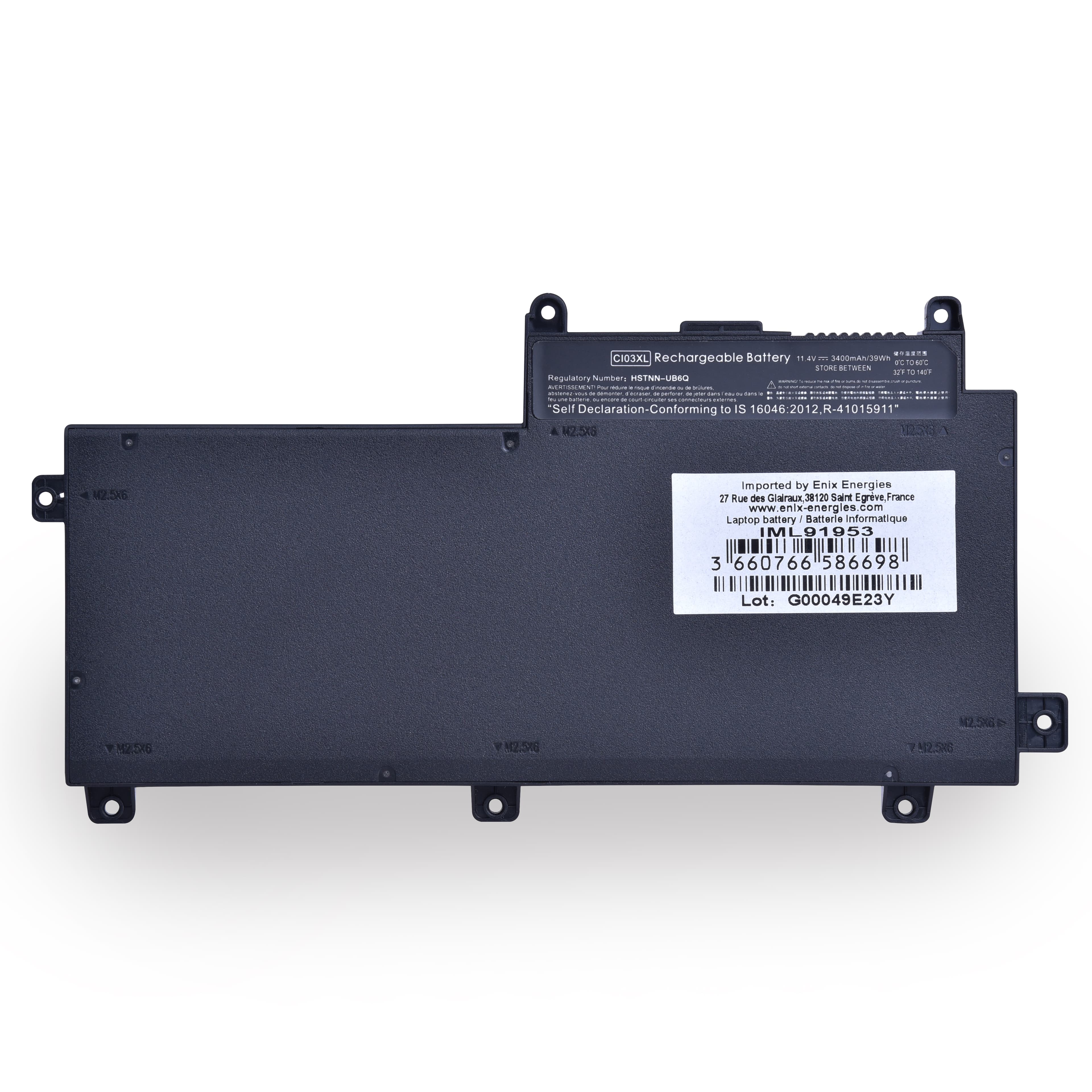 NX - Batterie ordinateur portable 11.4V 3400mAh
