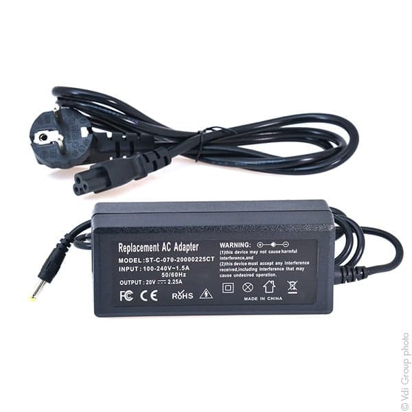NX - Alimentation compatible ordinateur portable LENOVO 20V 45W