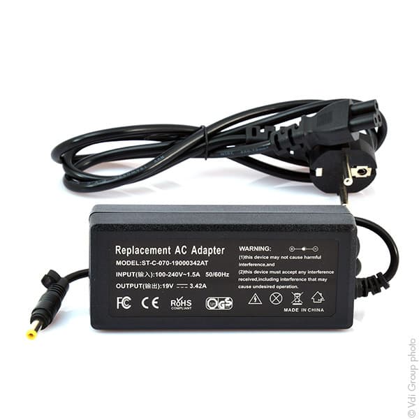 NX - Alimentation pour ordinateur portable HP Compaq 19V 65W