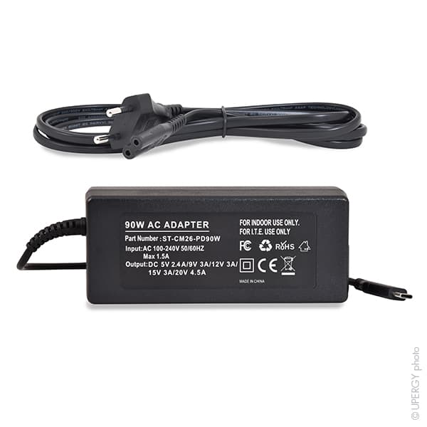 NX - Alimentation compatible ordinateur portable 5-20V 90W (Type-C)