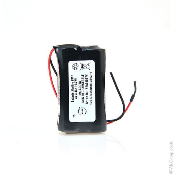 NX - Batterie alcaline 2x AA NX 2S1P ST1 3V 3.4Ah Fils