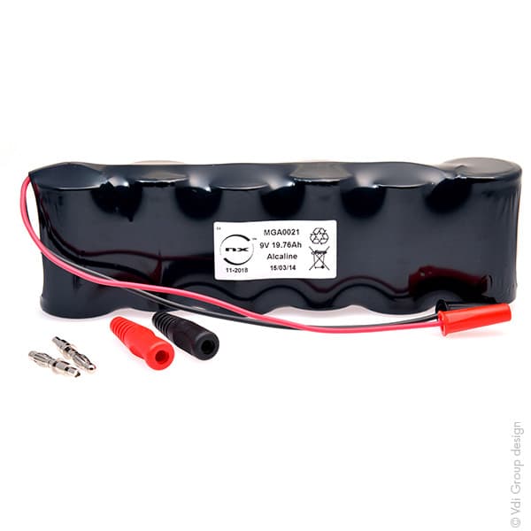 NX - Batterie alcaline 6x D NX 6S1P ST1 9V 19.76Ah 4mm