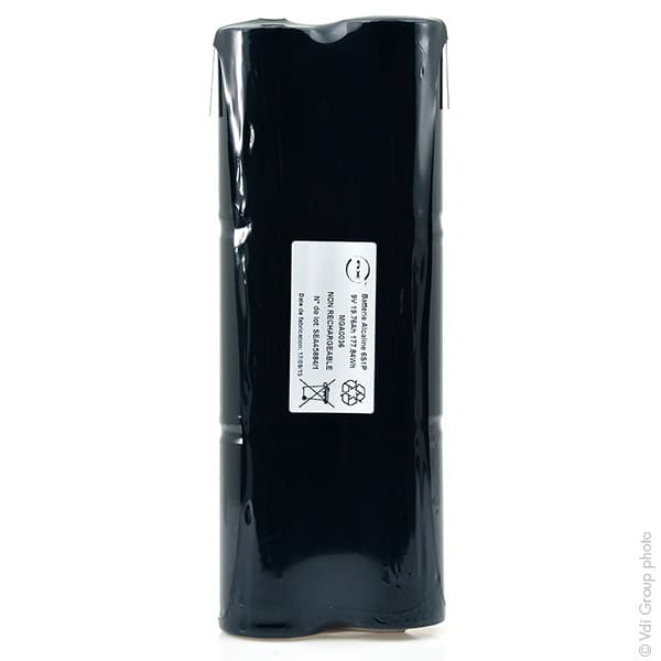 NX - Batterie alcaline 6LR20 (2 bâtons de 3) 9V 19.76Ah T2