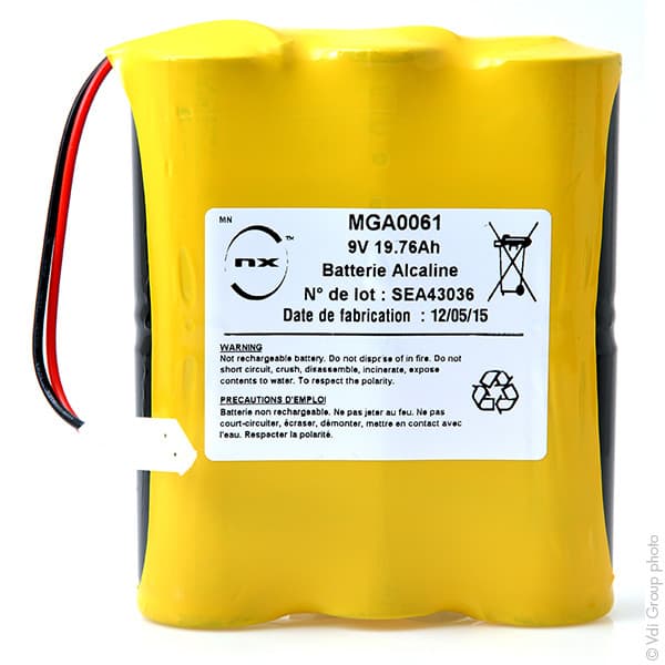 NX - Batterie alcaline ST5/SG/FC 9V 19.76Ah équivalent BAT1010