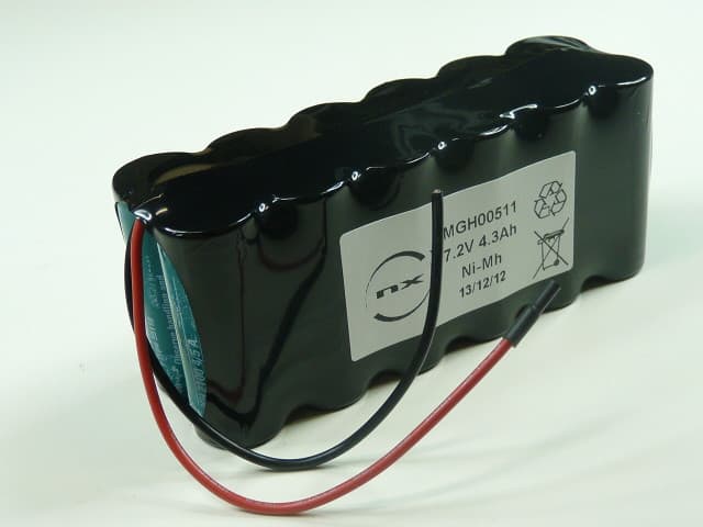NX - Batterie NiMH 12x 4/5A 6S2P ST2 7.2V 4300mAh Fils