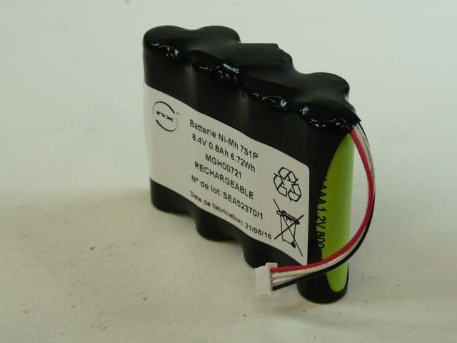 NX - Batterie NiMH 7x AAA 7S1P ST7 8.4V 800mAh Molex