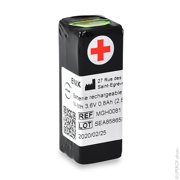 NX - Batterie médicale rechargeable Novacor MAPA 3.6V 0.8Ah S