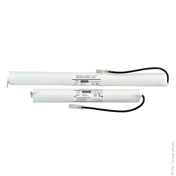 NX - Batterie eclairage secours 2x18700 + 3x18700  ST4 + Faston 2.8mm 6V 3.8Ah