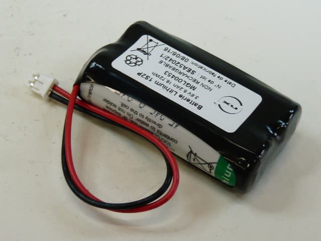 NX - Batterie lithium 2x LS14500 1S2P ST1 3.6V 5.2Ah JST