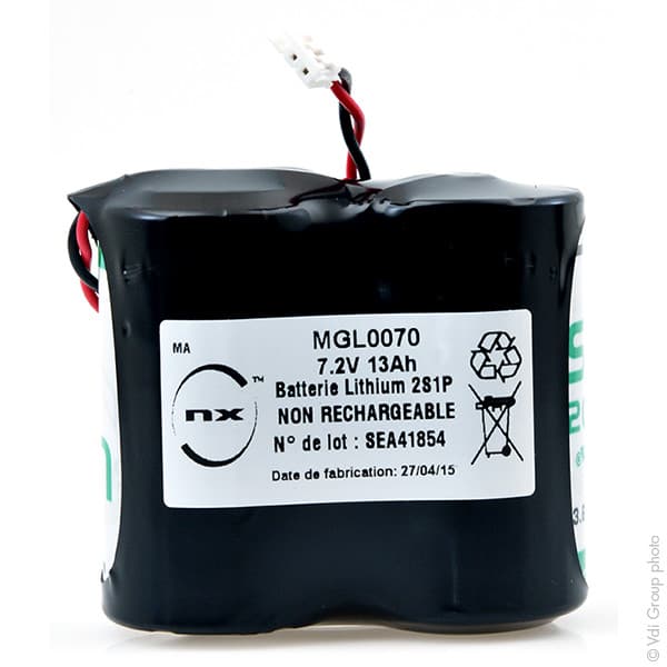 NX - Batterie lithium 2x D 2S1P ST1 BL13 7.2V 13Ah JST