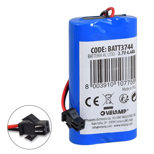 Velamp - Batterie VELAMP BATT3744 pour projecteurs IR867, IR666-10W, ST999-10L