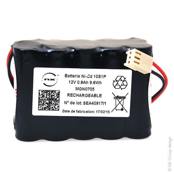 NX - Batterie NiCd 10x AA 10S1P ST2 12V 800mAh Molex