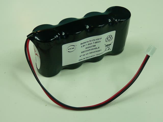 NX - Batterie NiCd 4x SC  4S1P ST1 4.8V 1.6Ah JST
