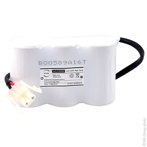 NX - Batterie eclairage secours 3xD ST1+ Backplate + AMP 3.6V 4Ah