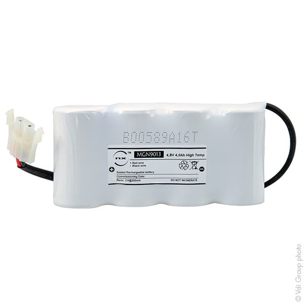 NX - Batterie eclairage secours 4xD ST1+ Backplate + AMP 4.8V 4Ah