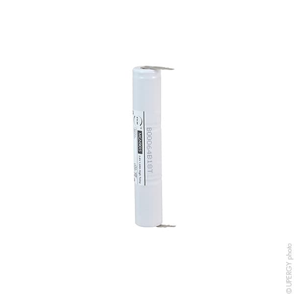 NX - Batterie eclairage secours 3xSC ST4 Faston 4.8mm+ 2.8mm 3.6V 1.6Ah