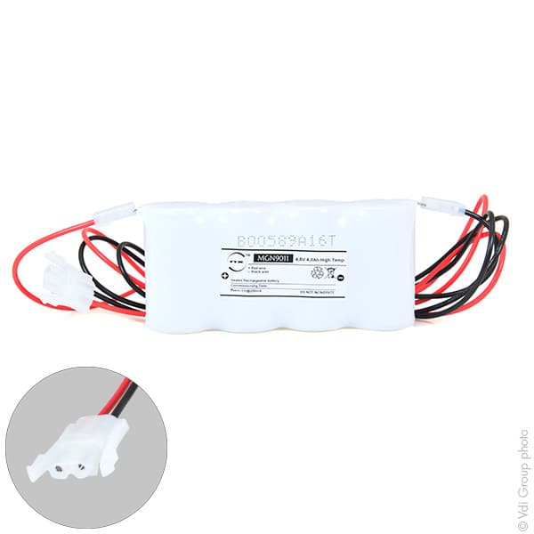 NX - Batterie eclairage secours 4xD ST1 + AMP 4.8V 4Ah