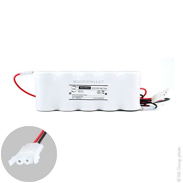 NX - Batterie eclairage secours 5xD ST1 + AMP 6V 4Ah