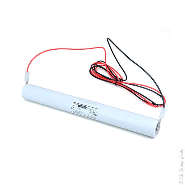 NX - Batterie eclairage secours 5xD ST4 + fils 6V 4Ah