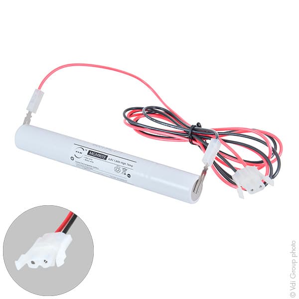 NX - Batterie eclairage secours 4xSC ST4 + AMP 4.8V 1.6Ah