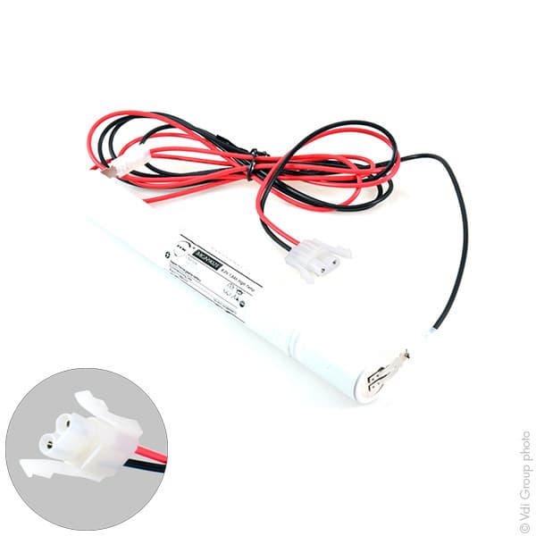 NX - Batterie eclairage secours 5xSC ST4 + AMP 6V 1.6Ah