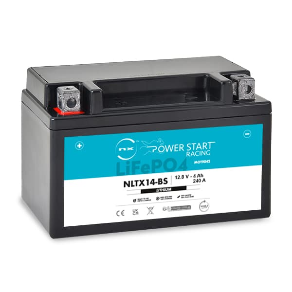 NX - Batterie moto Lithium YTX14-BS / NLTX14-BS 12.8V 4Ah