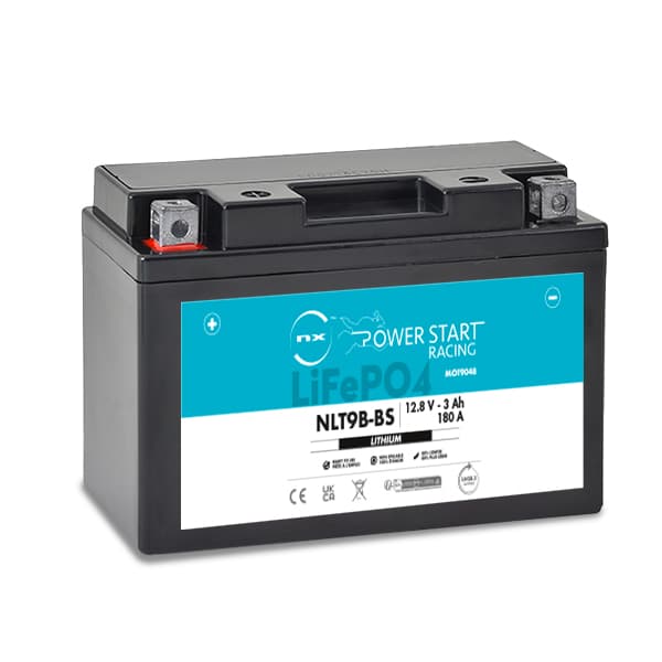 NX - Batterie moto Lithium YT9B-BS /  YT7B-BS / NLT7B-BS 12.8V 3Ah