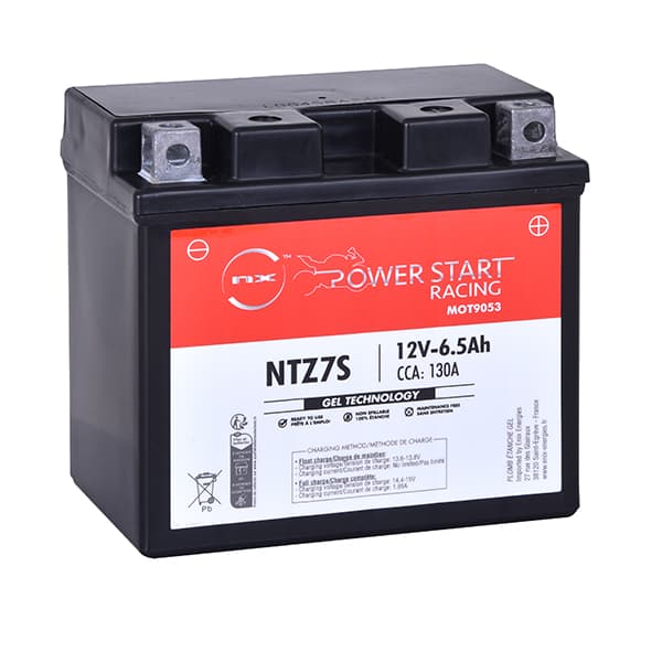NX - Batterie moto Gel NTZ7S / YTZ7S 12V 6.5Ah