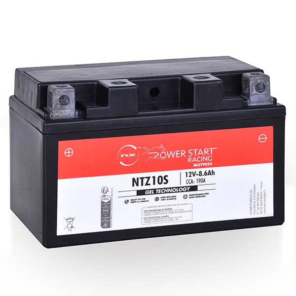 NX - Batterie moto Gel NTZ10S / YTZ10S 12V 8.6Ah