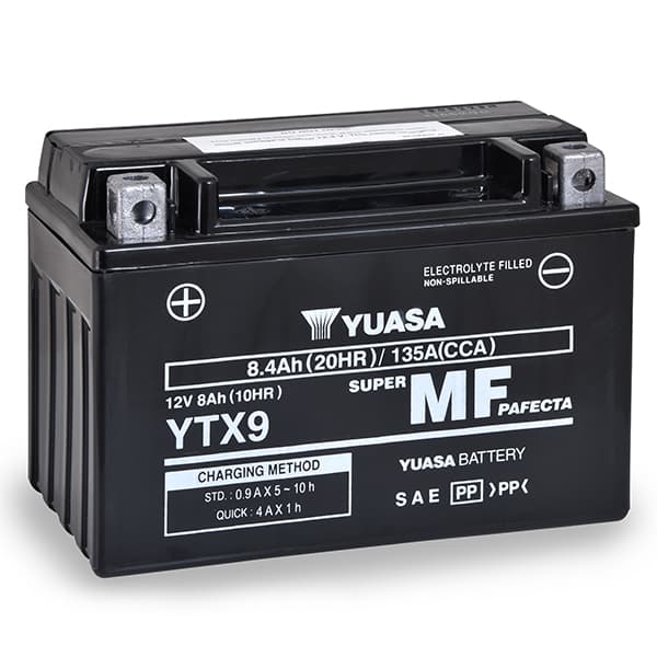 Yuasa - Batterie moto YUASA YTX9-BS 12V 8Ah