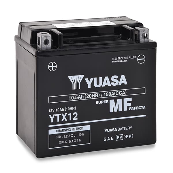 Yuasa - Batterie moto YUASA YTX12-BS / YTX12 12V 10Ah