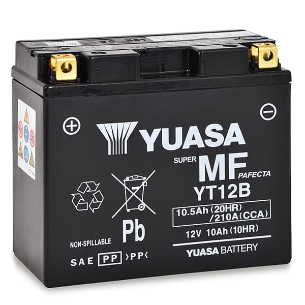 Yuasa - Batterie moto YUASA YT12B-BS 12V 10Ah