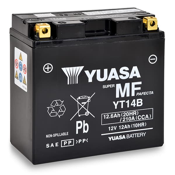 Yuasa - Batterie moto YUASA YT14B-BS 12V 12Ah